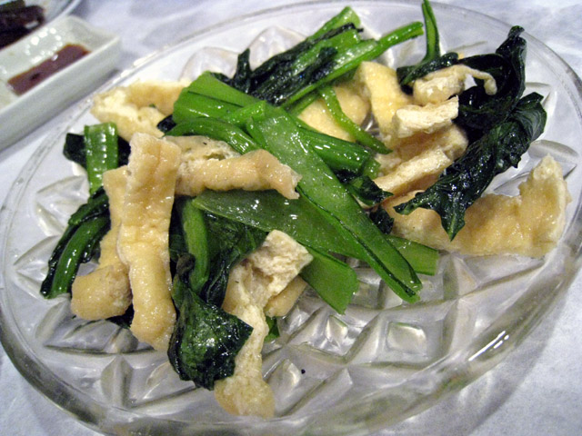  小松菜と油揚げの炒め物